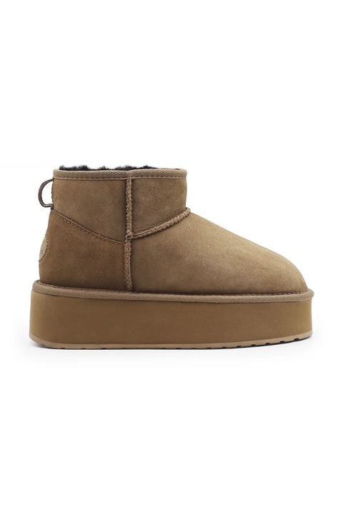 Emu Australia śniegowce zamszowe Stinger Micro Flatform kolor brązowy W13082.CORI - zdjęcie produktu nr 1