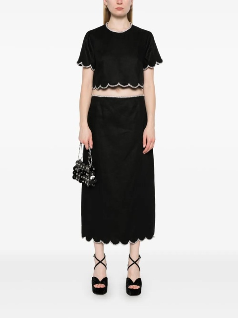 ZIMMERMANN Crush top - Black - zdjęcie produktu nr 2