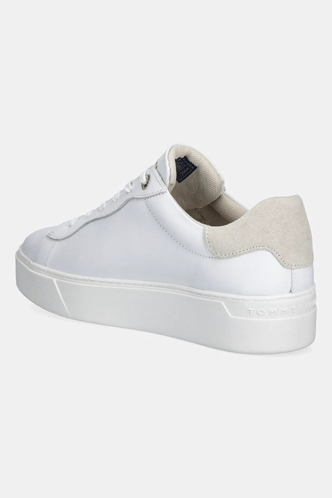 Tommy Hilfiger sneakersy skórzane CHIC PLATFORM CUPSOLE SNEAKER damskie kolor biały FW0FW09021 - zdjęcie produktu nr 2