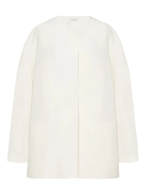 The Row Elke silk oversized jacket - Neutrals - zdjęcie produktu nr 1