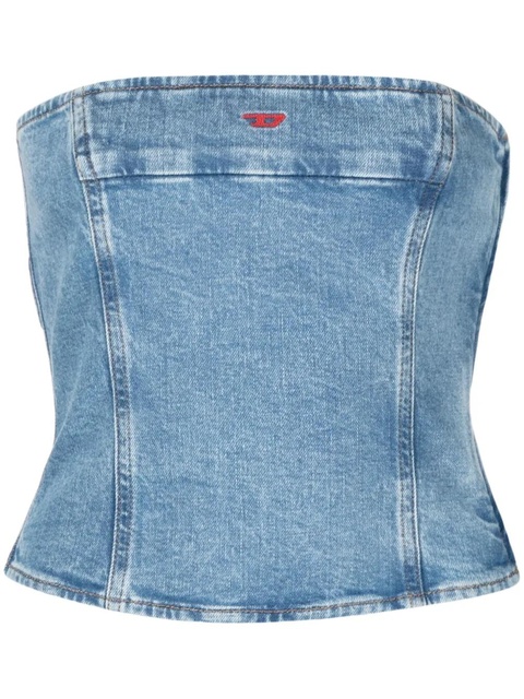 Diesel De-Ville denim bustier top - Blue - zdjęcie produktu nr 1