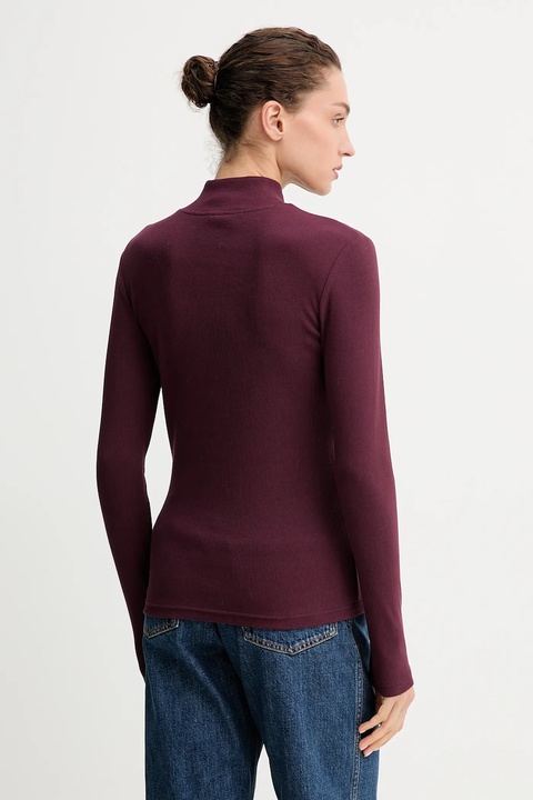 G-Star longsleeve 0 kolor bordowy z półgolfem D26905.E136 - zdjęcie produktu nr 2