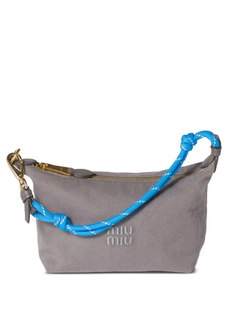 Miu Miu Gabardine rope-handle mini bag - Grey - zdjęcie produktu nr 1