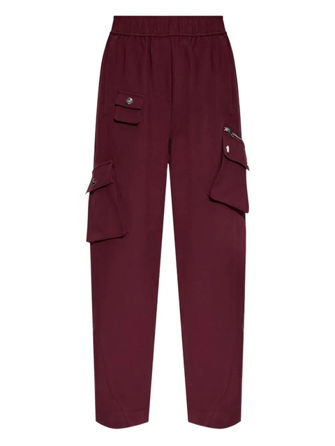 GANNI elasticated-waistband jeans - Red - zdjęcie produktu nr 1