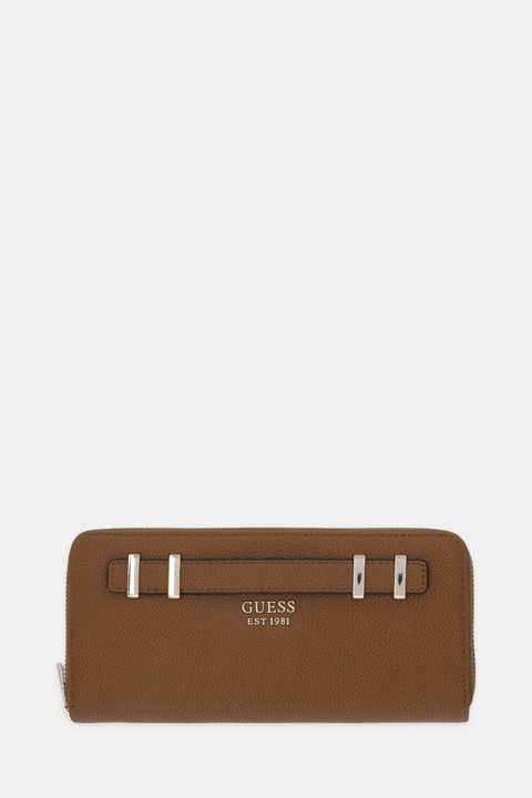 Guess portfel GREGORIA damski kolor brązowy SWBG85 46146 - zdjęcie produktu nr 1