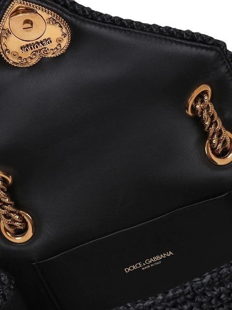 Dolce & Gabbana Devotion woven crossbody bag - Black - zdjęcie produktu nr 2