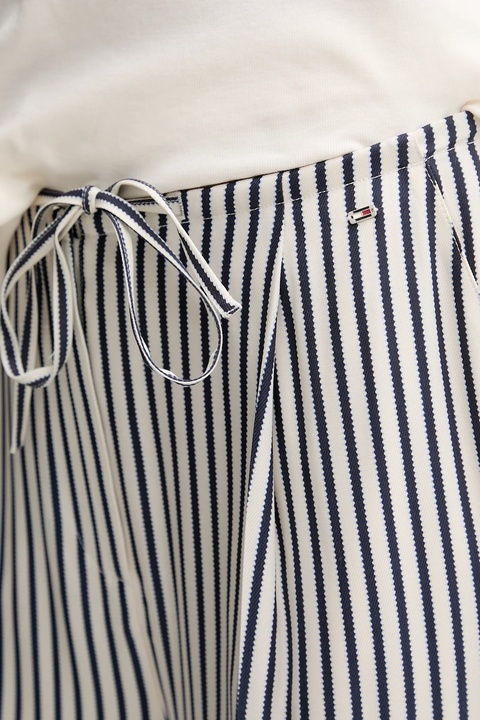 Tommy Hilfiger spodnie damskie kolor granatowy szerokie high waist WW0WW45890 - zdjęcie produktu nr 2