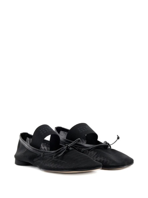 MM6 Maison Margiela mesh ballerina shoes - Black - zdjęcie produktu nr 2