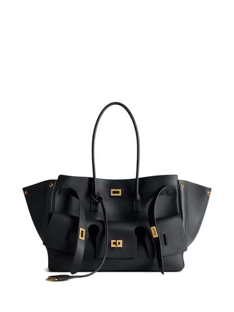 Balenciaga medium Bel Air leather shoulder bag - Black - zdjęcie produktu nr 1