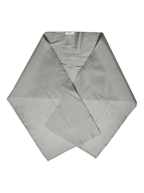 Max Mara geometric-shape scarf - Grey - zdjęcie produktu nr 1