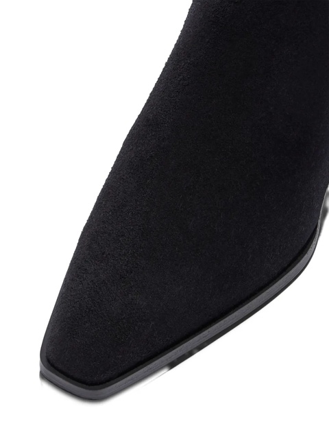 Aeyde 30mm Kiki suede ankle boots - Black - zdjęcie produktu nr 2