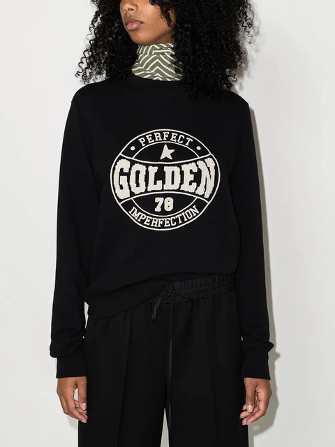 Golden Goose Athena logo-print sweatshirt - Black - zdjęcie produktu nr 2