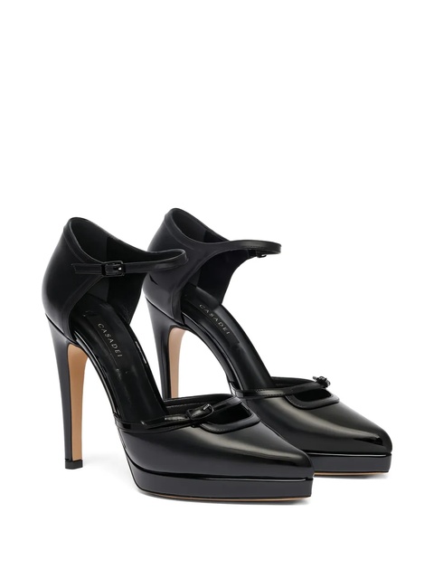 Casadei 100mm Michelle buckled platform pumps - Black - zdjęcie produktu nr 1