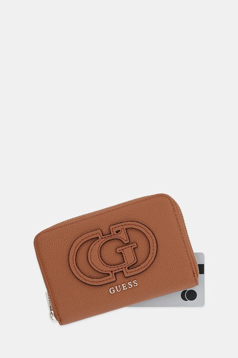 Guess portfel CALEBRA damski kolor brązowy SWBG95 36140 - zdjęcie produktu nr 2