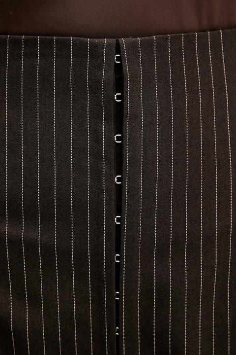 Rotate spodnie damskie kolor brązowy szerokie high waist 1146983065 - zdjęcie produktu nr 2
