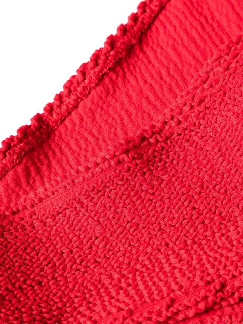 Bond-eye Scene seersucker bikini bottoms - Red - zdjęcie produktu nr 2