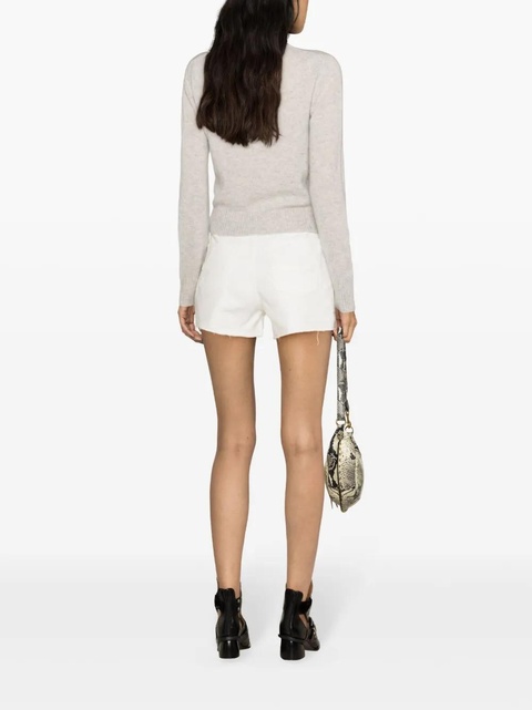 Zadig&Voltaire high-rise denim shorts - White - zdjęcie produktu nr 2