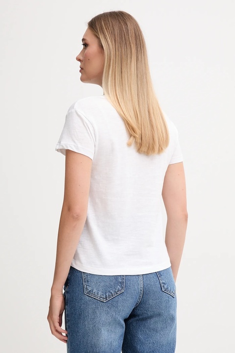 Pepe Jeans t-shirt bawełniany damski kolor biały PL5000045 - zdjęcie produktu nr 2