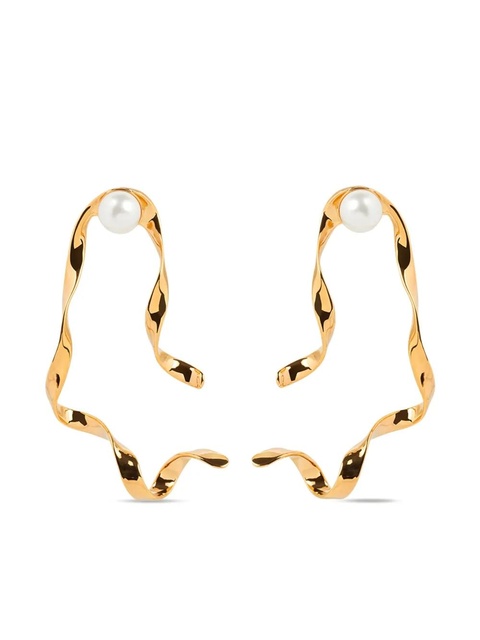 DRIES VAN NOTEN wave stud earrings - Gold - zdjęcie produktu nr 1