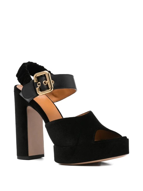 Chloé 95mm Aria buckle-fastening platform sandals - Black - zdjęcie produktu nr 2