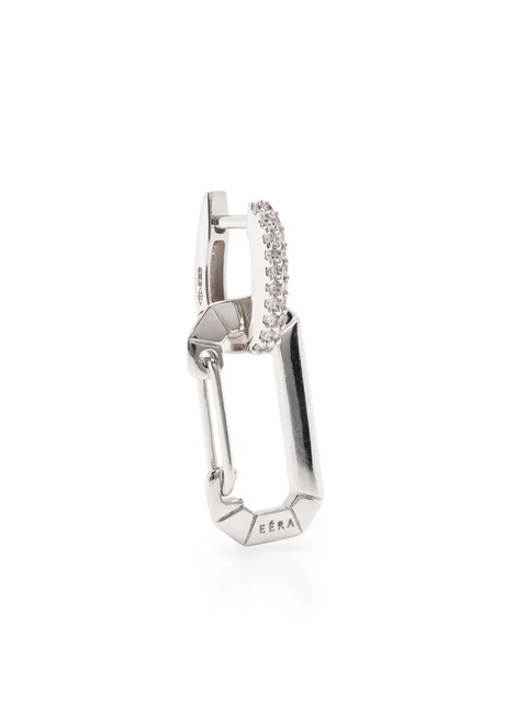 EÉRA 18kt white gold Chiara diamond hoop earring - Silver - zdjęcie produktu nr 1