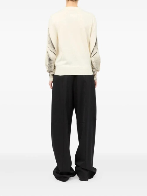 MM6 Maison Margiela abstract-print sweater - White - zdjęcie produktu nr 2