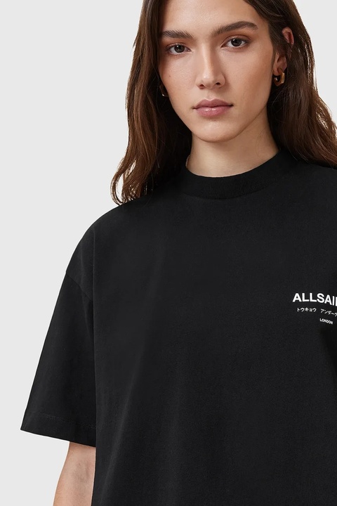 AllSaints t-shirt bawełniany damski kolor czarny W202JC - zdjęcie produktu nr 2