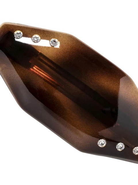 Jennifer Behr Eugenie crystal-embellished barrette - Brown - zdjęcie produktu nr 2