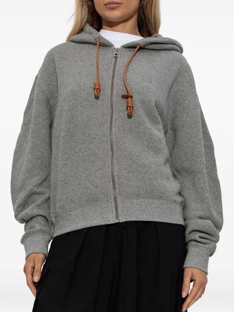 LOEWE hooded zip-up sweatshirt - Grey - zdjęcie produktu nr 2