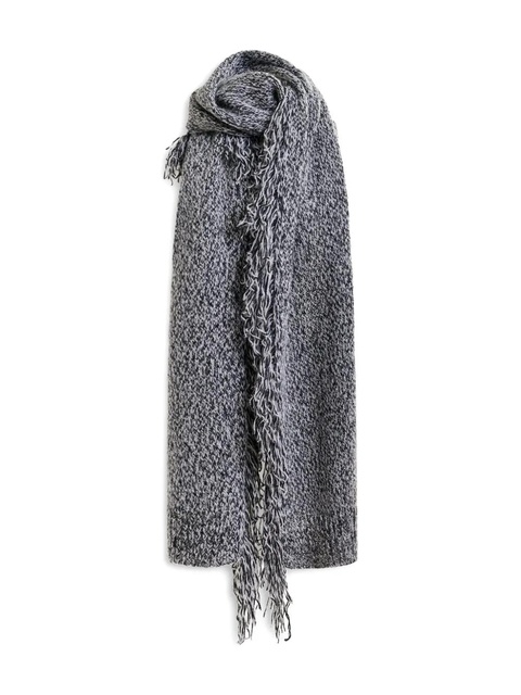 Essentiel Antwerp fringed blanket scarf - Black - zdjęcie produktu nr 1