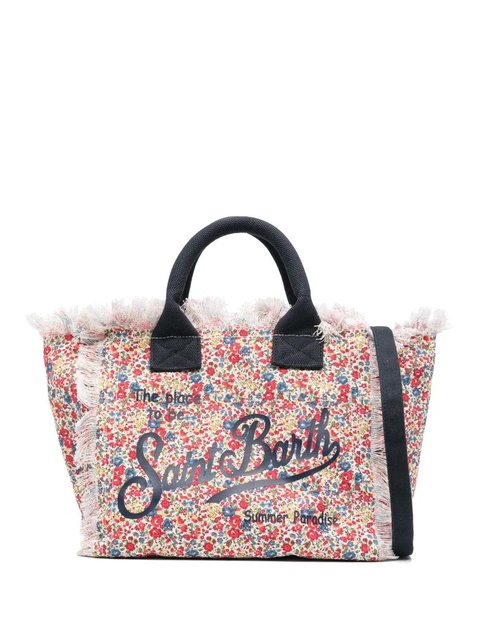 MC2 Saint Barth logo-print cotton tote bag - Red - zdjęcie produktu nr 1