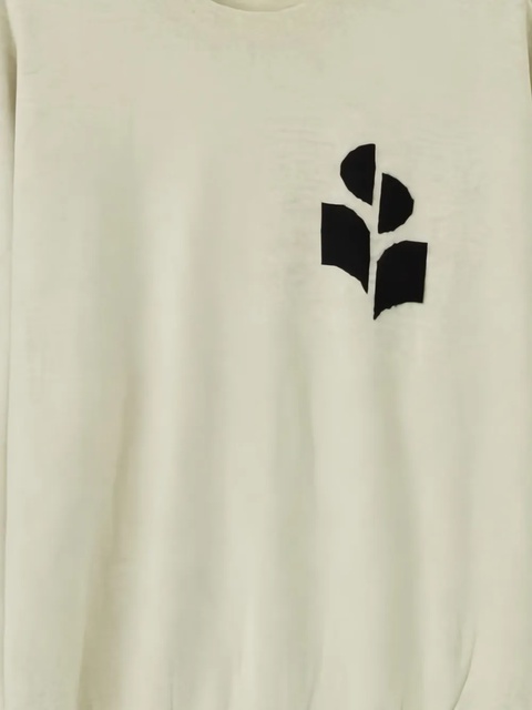 ISABEL MARANT logo-embroidered crew-neck sweater - Grey - zdjęcie produktu nr 2
