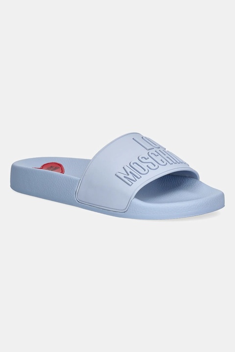 Love Moschino klapki damskie kolor niebieski JA28052G1MI15712 - zdjęcie produktu nr 1