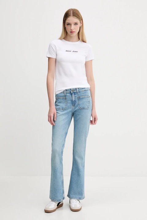 Guess Jeans jeansy damskie high waist W5YA1Z D5RA4 - zdjęcie produktu nr 2