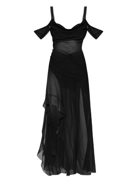 MISBHV Gabrielle ruffled maxi dress - Black - zdjęcie produktu nr 1