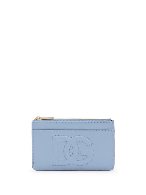 Dolce & Gabbana medium DG-embossed card holder - Blue - zdjęcie produktu nr 1