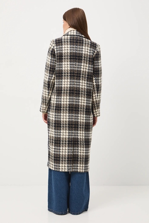 Medicine płaszcz z dodatkiem wełny kolor multicolor - zdjęcie produktu nr 2