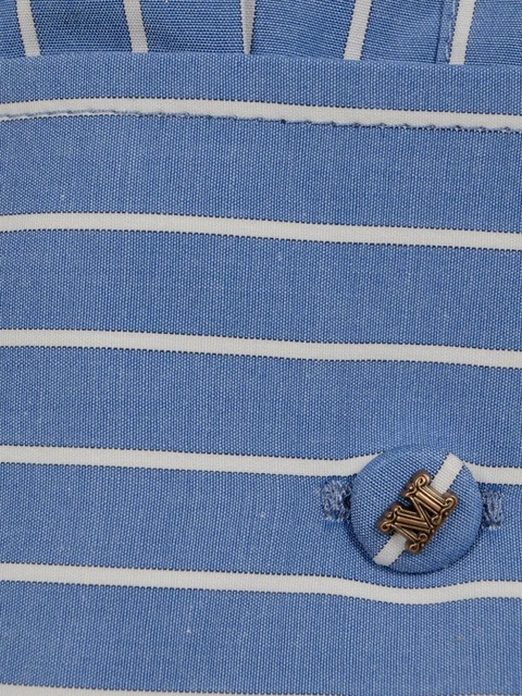 Max Mara striped cuff cotton shirt - Blue - zdjęcie produktu nr 2