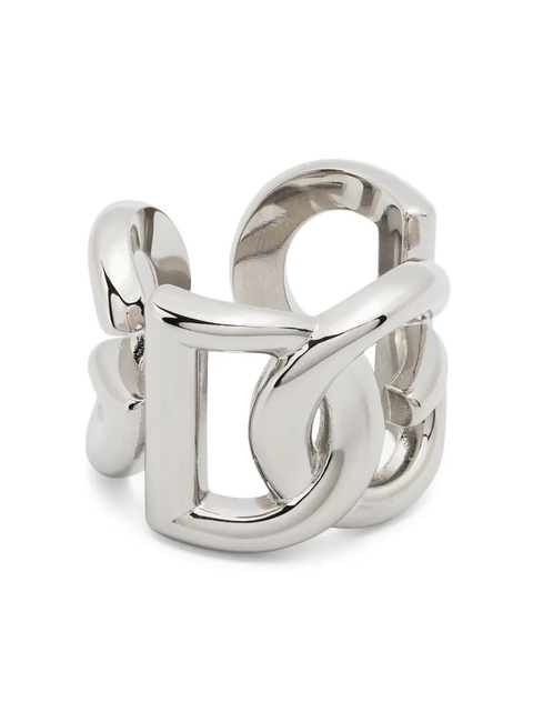 Dolce & Gabbana logo-plaque engraved ring - Silver - zdjęcie produktu nr 2