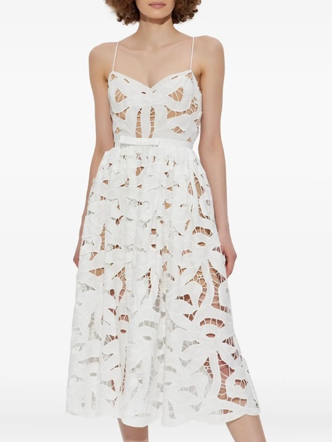 Self-Portrait bow-detail dress - White - zdjęcie produktu nr 2