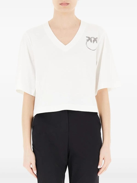 PINKO cotton T-shirt - White - zdjęcie produktu nr 1