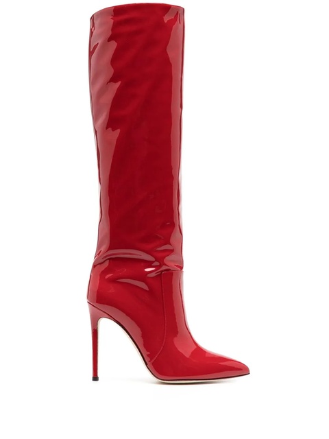 Paris Texas 110mm patent-effect boots - Red - zdjęcie produktu nr 1