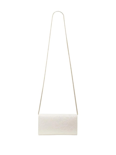 Jimmy Choo Emmie floral chain clutch bag - White - zdjęcie produktu nr 2