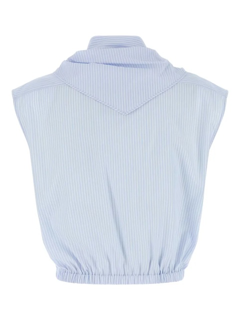 Miu Miu poplin shirt - Blue - zdjęcie produktu nr 2