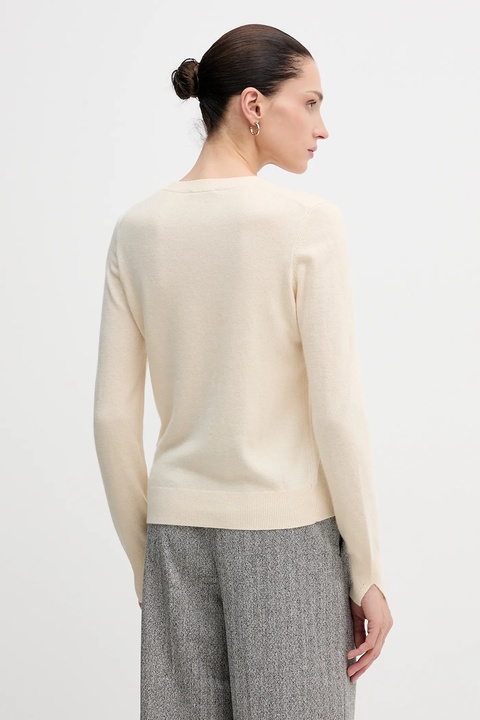 Sisley sweter damski kolor beżowy lekki 102HM100F - zdjęcie produktu nr 2