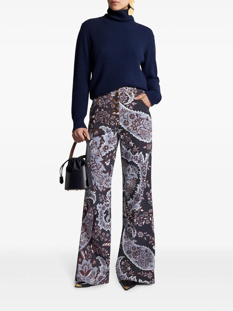 ETRO paisley-print flared jeans - Blue - zdjęcie produktu nr 2