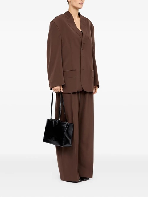 MM6 Maison Margiela leather tote bag - Black - zdjęcie produktu nr 2