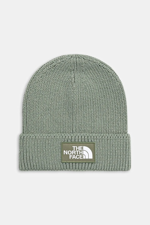 The North Face czapka TNF Logo Box kolor turkusowy NF0A8CHED5M1 - zdjęcie produktu nr 1