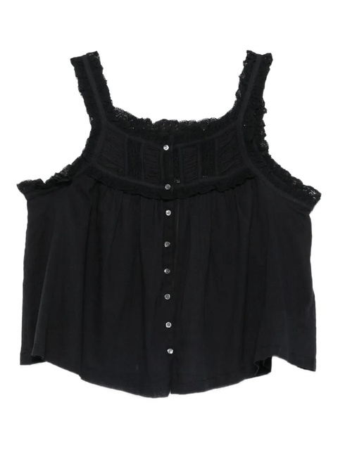 DÔEN Fidella cropped blouse - Black - zdjęcie produktu nr 1