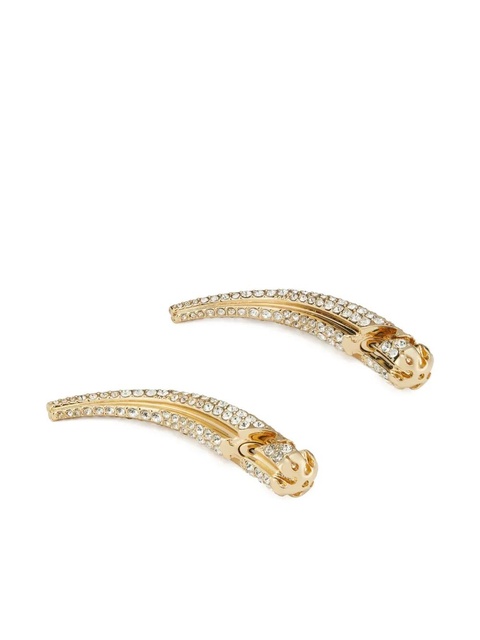 Tory Burch crystal-pavé spike earrings - Gold - zdjęcie produktu nr 2